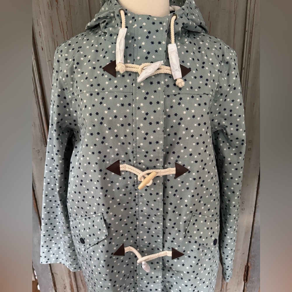 Boden Star Patterned Toggle Coat - image 1
